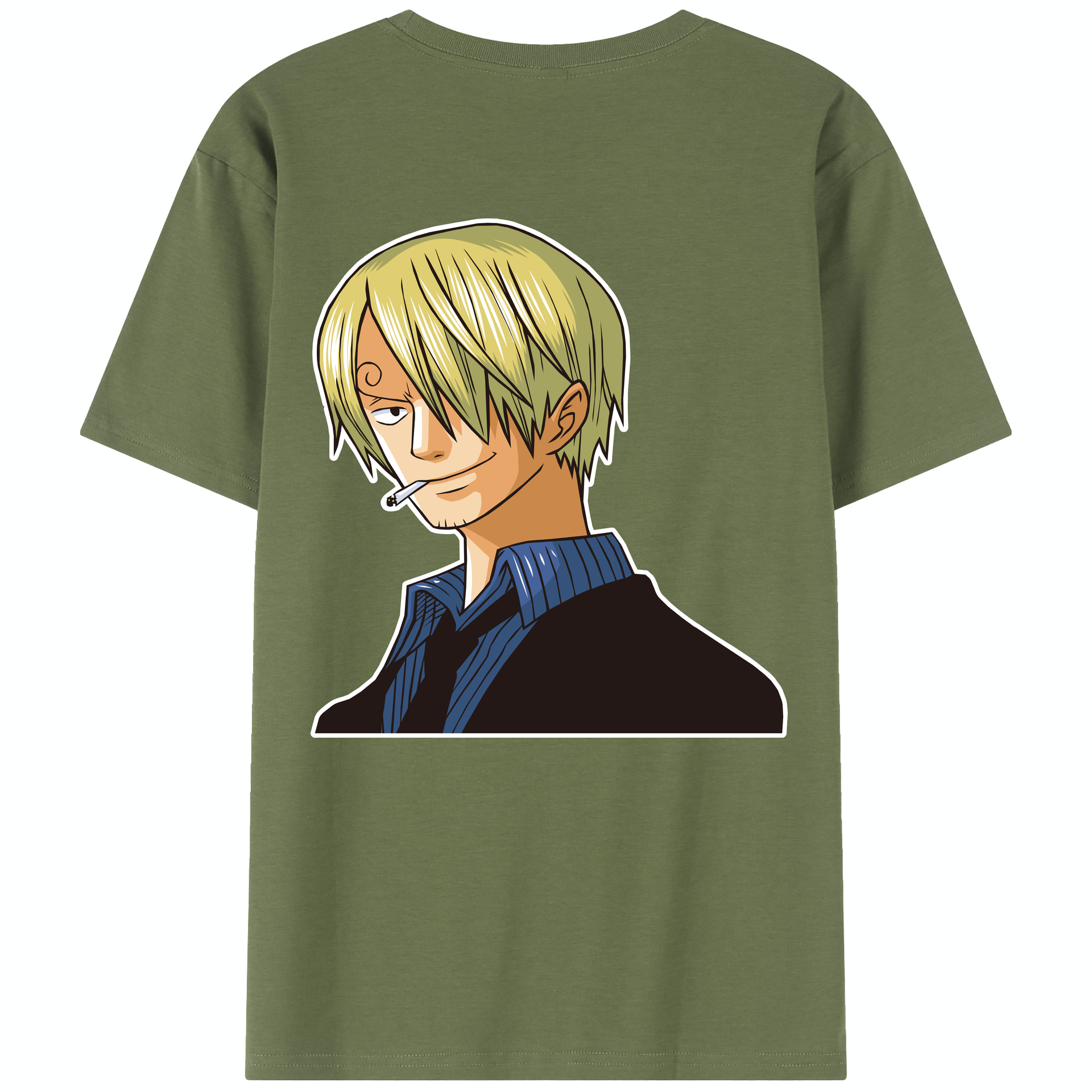 ワンピース サンジ ONE PIECE Sanji 綿100％半袖Tシャツ（背面プリント）